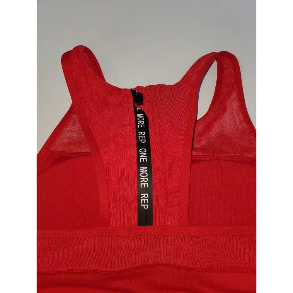 ZYIA Active Women's Red All Star Sports Bra High Impact Size Medium 1178 - Picture 6 of 10